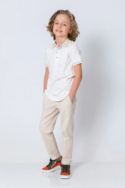 InCity Kids Boys Floral Print Short Sleeve Polo Shirt InCity Boys & Girls