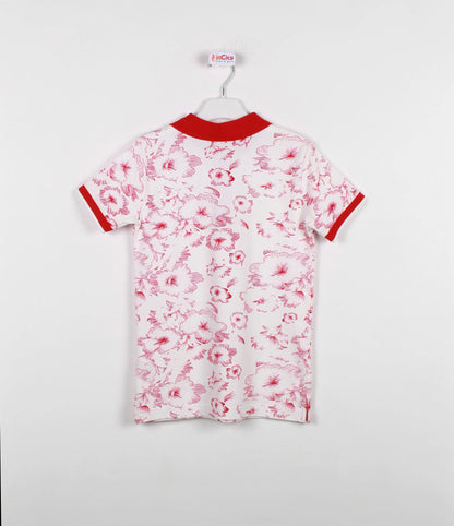 InCity Kids Boys Floral Print Short Sleeve Polo Shirt InCity Boys & Girls