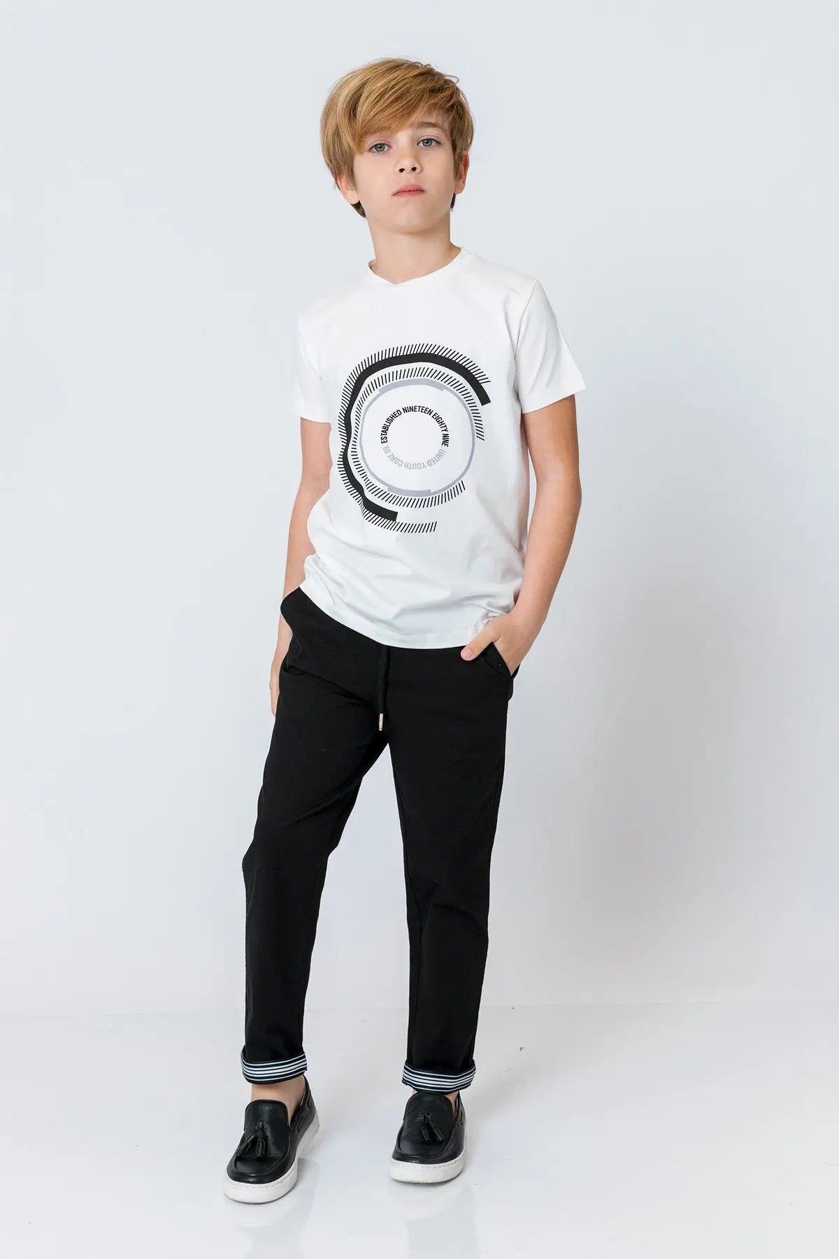 InCity Kids Boys Round Neck Short Sleeve Comfy T-Shirt InCity Boys & Girls