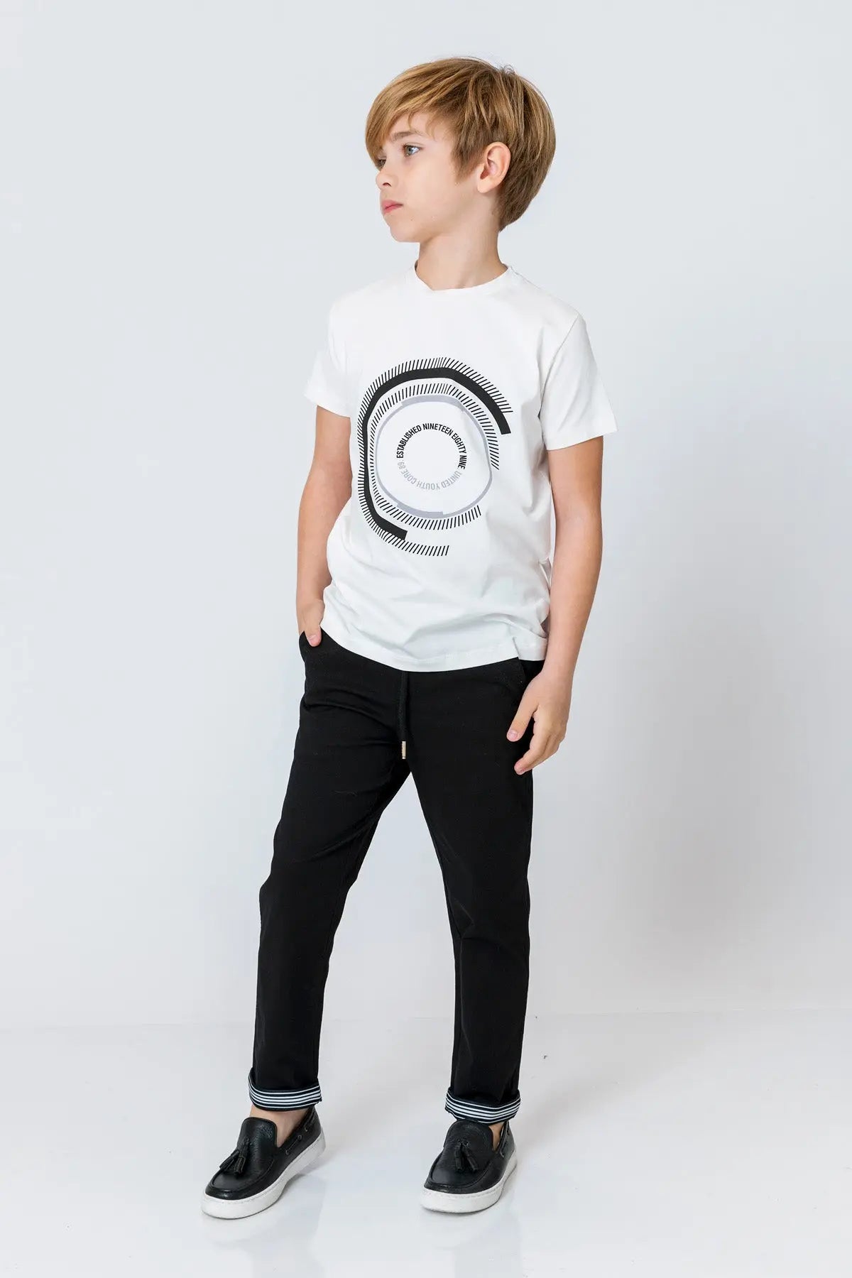 InCity Kids Boys Round Neck Short Sleeve Comfy T-Shirt InCity Boys & Girls