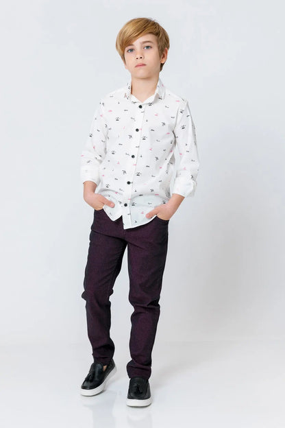 InCity Kids Boys Solid Straight Leg Fashion Pants InCity Boys & Girls