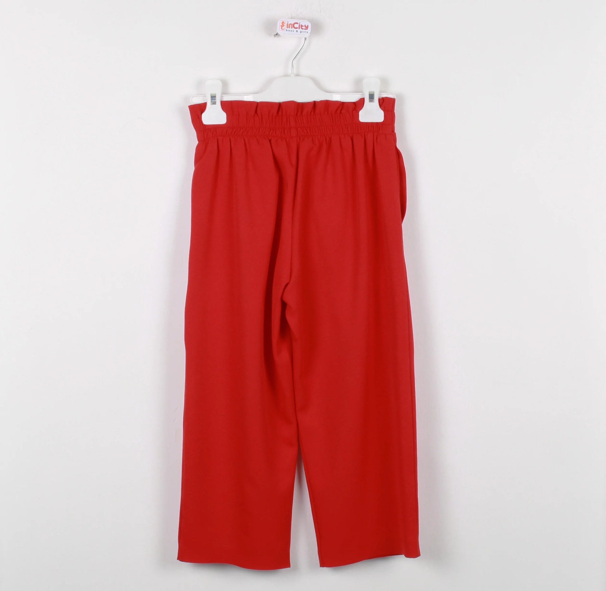 InCity Kids Girls Elastic Ribbon Belted Wide Leg Dress Pants InCity Boys & Girls