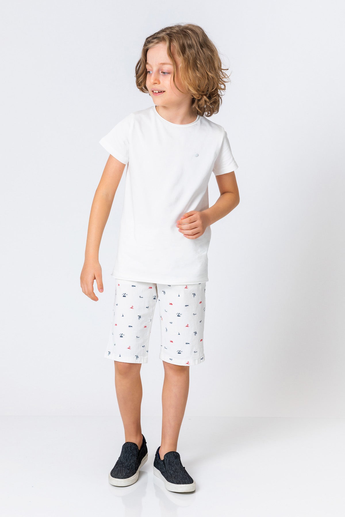 InCity Kids Boys Printed Straight Leg Shorts InCity Boys & Girls