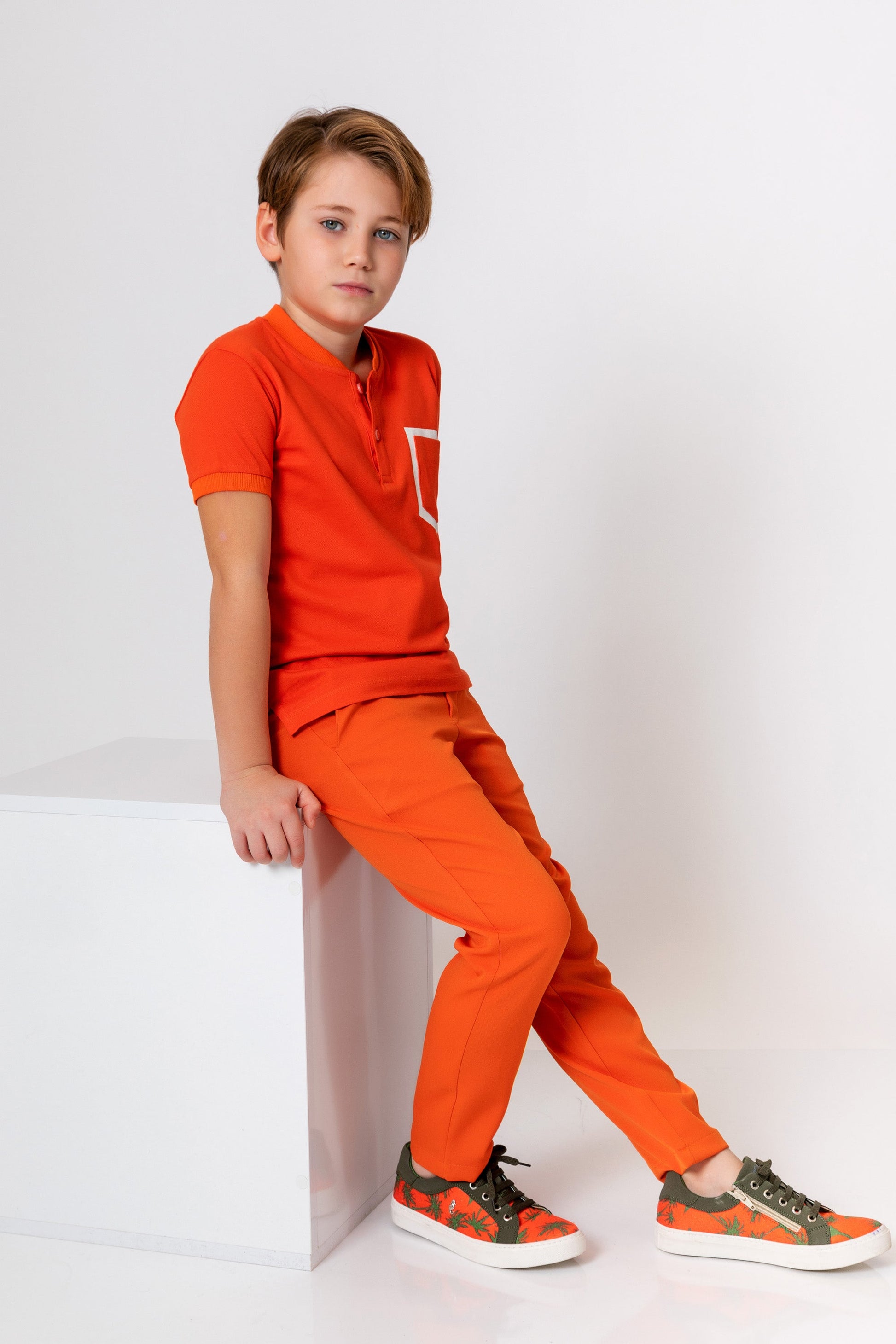 InCity Kids Boys Solid Plain Straight Leg Fashion Dress Pants InCity Boys & Girls