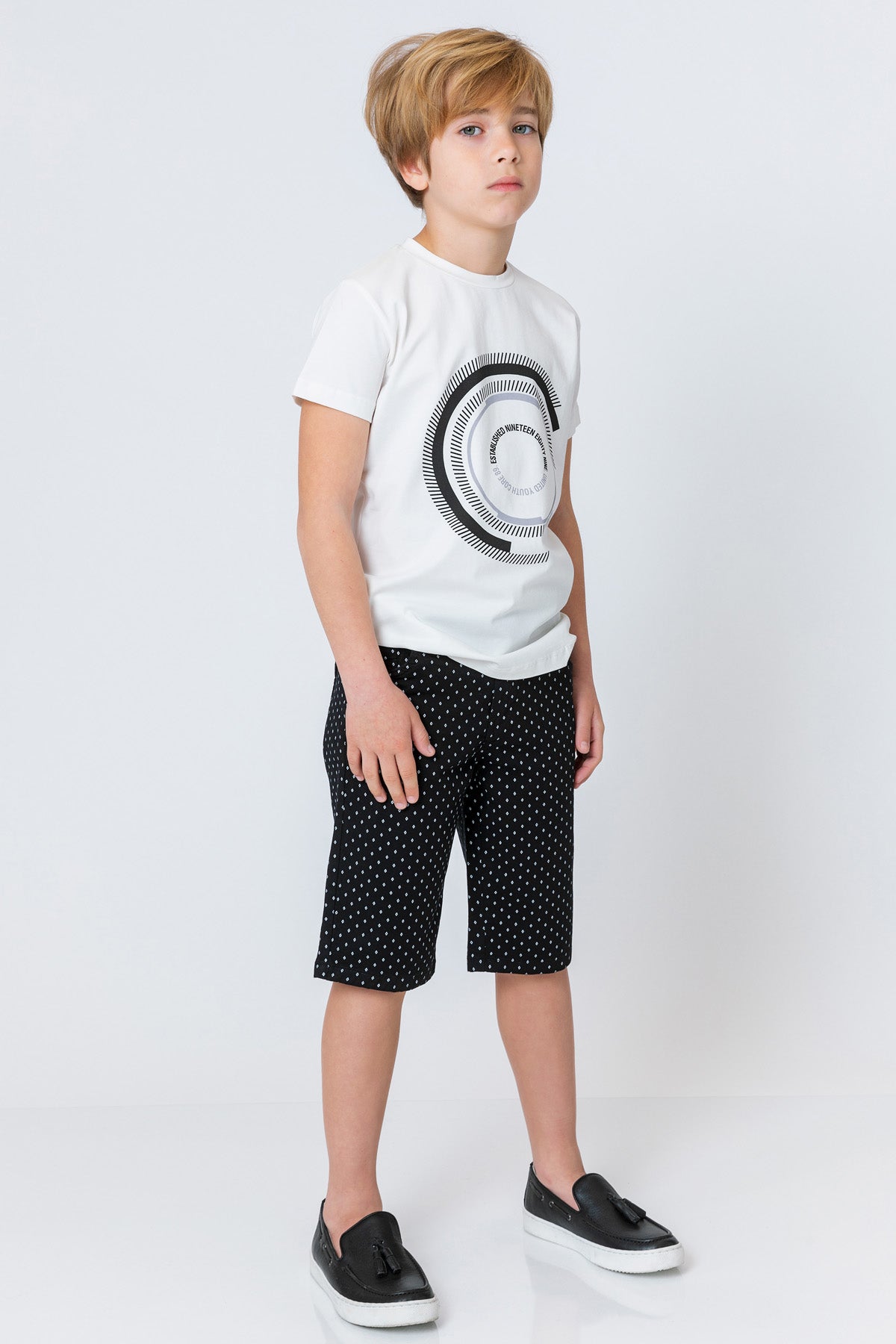 InCity Kids Boys Straight Leg Diamond Dress Shorts InCity Boys & Girls