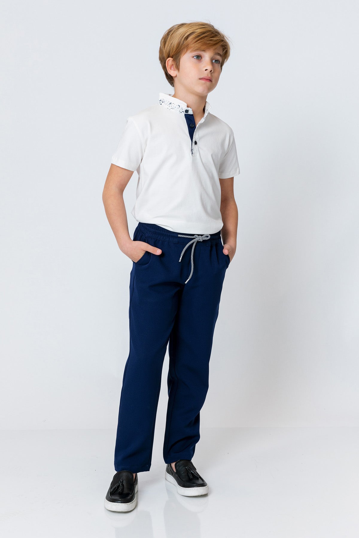 InCity Kids Boys Elastic Waist Solid Jogger Pants InCity Boys & Girls