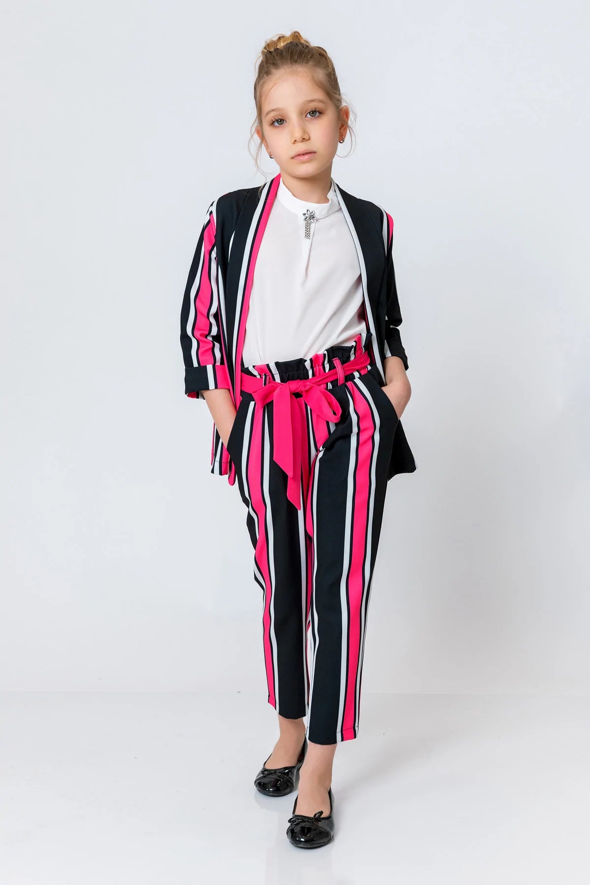 Striped design pants - Girls | MANGO OUTLET Nigeria