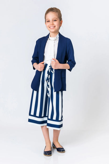 InCity Kids Girls 3/4 Sleeve Open Front Blazer Cardigan InCity Boys & Girls