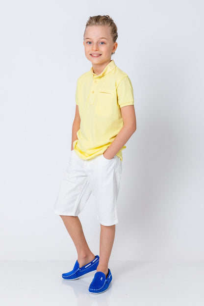 InCity Kids Boys Collared Mock Chest Pocket Short Sleeve Polo Shirt InCity Boys & Girls