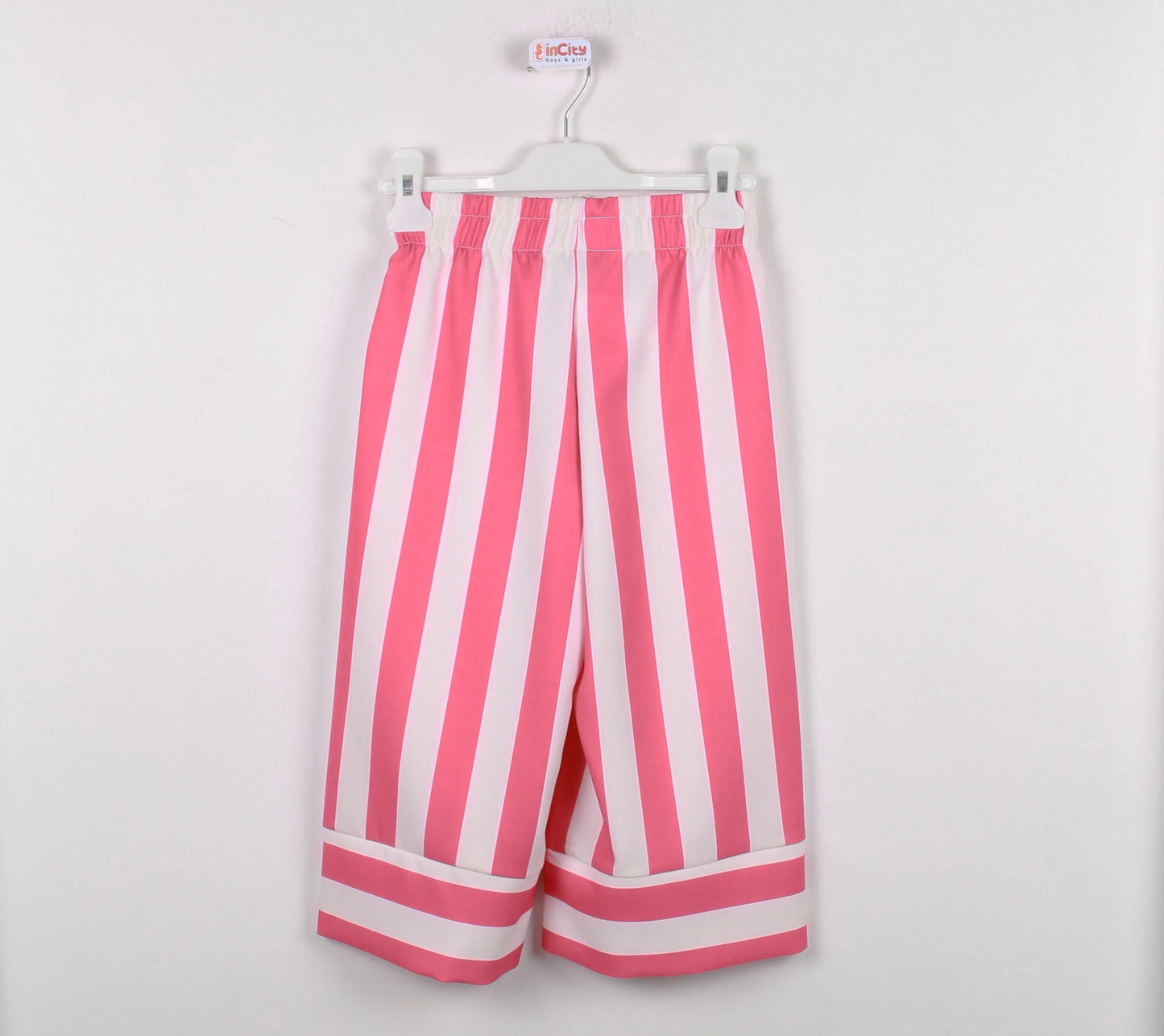 InCity Kids Girls Stripe Print Wide Leg Dress Pants InCity Boys & Girls