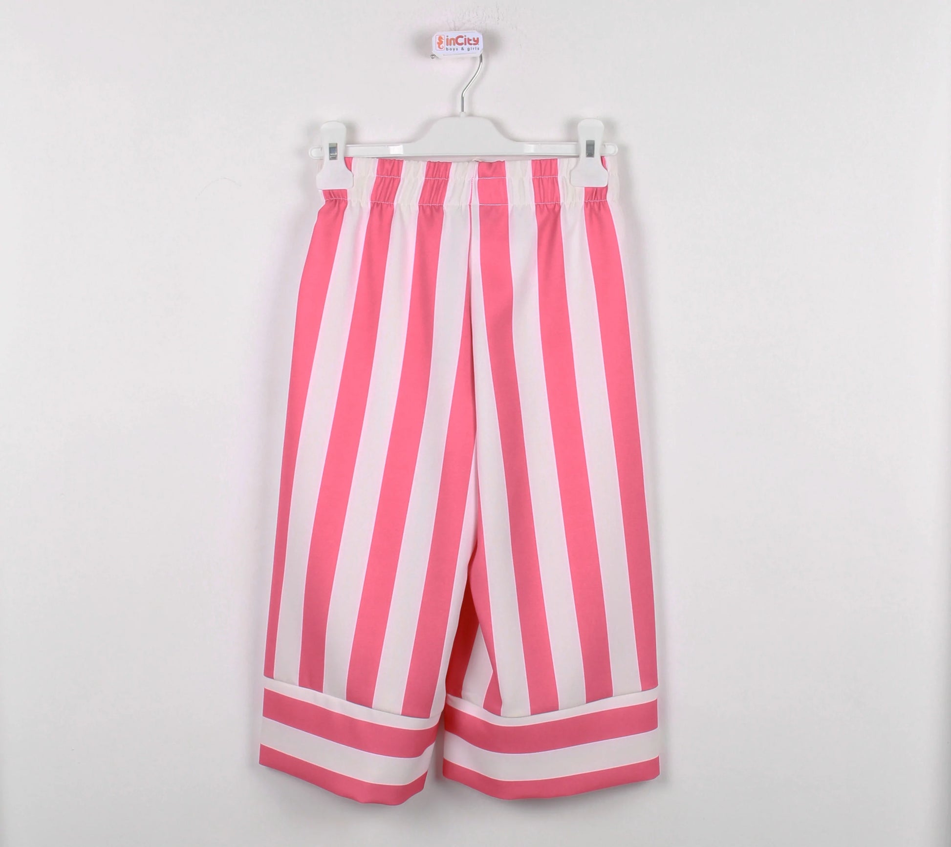 InCity Kids Girls Stripe Print Wide Leg Dress Pants InCity Boys & Girls