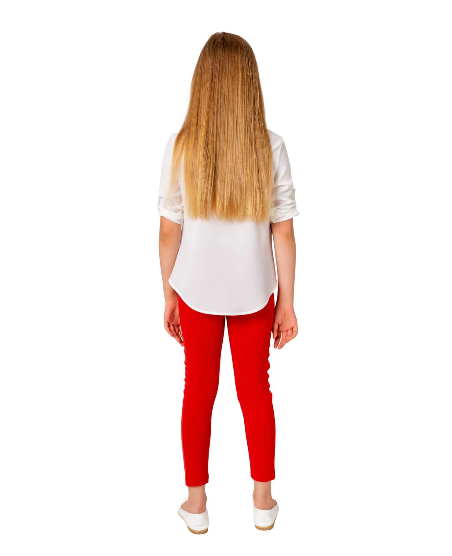 Products InCity Girls Toddler Tween 1-14 Years Adjustable Stretch Red Leather Side Melds Legging Pants InCity Boys Girls
